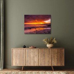 Naplemente a tengernél képe (70x50 cm)