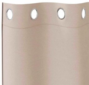 Függönyök függönyökkel 2 pcs Tópszínű 225x140cm Poliészter