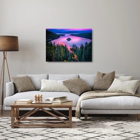Kép - Lake Tahoe, Sierra Nevada, Kalifornia, USA (üvegen) (70x50 cm)