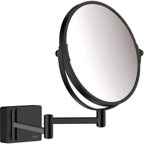 Hansgrohe AddStoris kozmetikai tükör 24.6x24.6 cm kerek fekete 41791670
