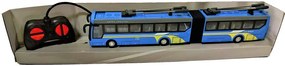 36 Cm Rc Távirányítós Csuklós Trolibusz 3.7V Lítium Akkuval1:32 Méretarány Busz