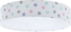 GALAXY KIDS LED/24W/230V színes pöttyös dimmelhető lámpa + távirányító