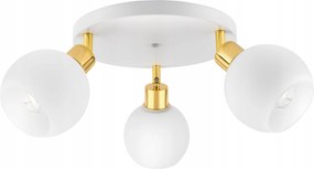 Mennyezeti Lámpa Csillár Fehér Arany Üveg Gömbök Loft Modern 3xE27