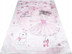 Színes Gyerekszőnyeg 160x230 Balerina cica