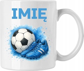 Személyre szabott Bögre Labdarúgónak Névvel Fehér 330ml