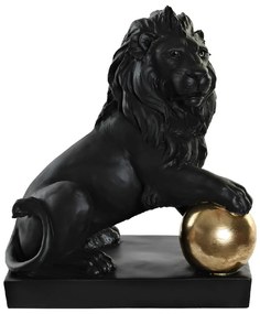 Oroszlán dekorációs szobor figura 44 cm