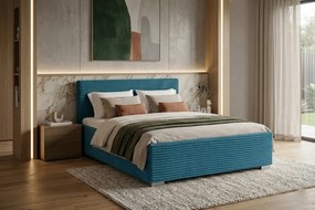 LUCI ágy 140x200 cm Kék Matraccal