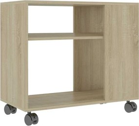 vidaXL sonoma tölgy színű szerelt fa kisasztal 70 x 35 x 55 cm