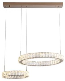 Zuma Line MD3713-2-3GT - GIRONA LED csillár kábelen LED/36W/230V rózsaarany