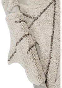 Bézs mosható kézi szövésű pamut gyerek szőnyeg 120x180 cm Monstera Natural – Lorena Canals