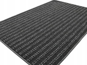 Lábtörlő Cipőszőnyeg Csúszásgátló Antracit Fekete 60x90 cm