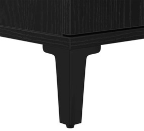 Fürdőszoba Szekrény Fekete Tölgy 30x30x100 cm Műanyag Fa