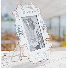 Fehér fém képkeret, 25 x 27,7 cm - Mauro Ferretti