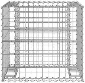 tömör duglászfenyő kerti pad gabion kosárral