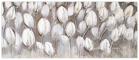 Kép - Strukturált tulipánok (120x50 cm)