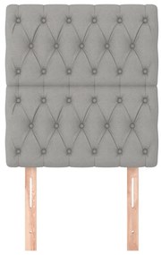 világosszürke szövet fejtámla 80x7x118/128 cm