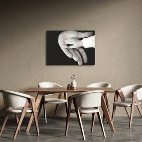 Kéz képe (üvegen) (70x50 cm)