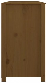 mézbarna tömör fenyőfa kisszekrény 100 x 40 x 72 cm