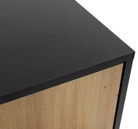Éjjeliszekrény Oksewo 1SZ (artisan tölgy + fekete) . 1104518