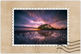 Poszterek 60x40 Gyönyörű lila tájkép