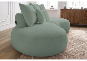 Világoszöld buklé szövet kanapé 260 cm Saint-Germain – Bobochic Paris