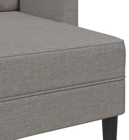 tópszínű anyagból 2 üléses kanapé L-alakú kanapéval 125 cm