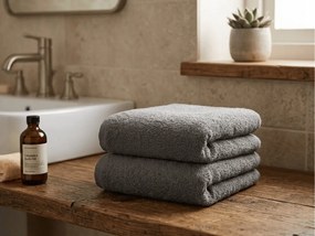 Törölköző NORIELLE 50x90 cm sötétszürke, 100% pamut