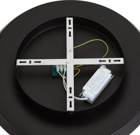 Modern mennyezeti lámpa matt fekete LED-del, 3 lépésben dimmelhető - Sombra
