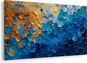 Kép - Kék-arany festmény (90x60 cm)