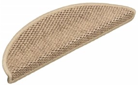15 db szizál hatású homokszínű öntapadó lépcsőszőnyeg 56x17x3cm