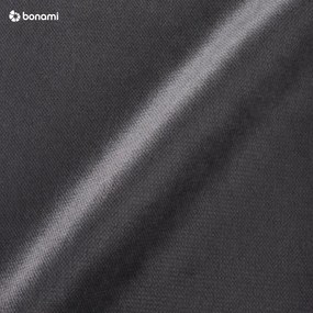 Sötétszürke bársony kinyitható sarokkanapé (jobb oldali) Lofty Lilly – Miuform