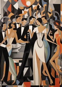 Poszter 39,5x55cm Art Deco bál