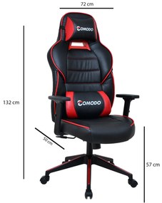 Irodai gamer szék Nobute (piros + fekete) . 1093831