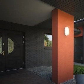 Brilo - LED kültéri fali lámpa RUCH mozgásérzékelővel LED/12W/230V IP65 fehér