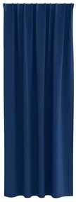 Függönyök függönyökkel 2 pcs Sötétkék 225x140cm Poliészter