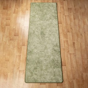 Szegett szőnyeg 70x200 cm – Zöld egyszínű