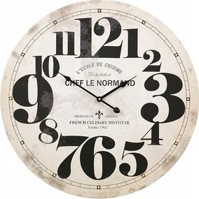 Fa Falióra Fehér Fekete 58cm Retro 60