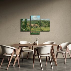 Kép - Camille Pissarro, Landscape at Les Pâtis, Pontoise, reprodukciók (90x60 cm)