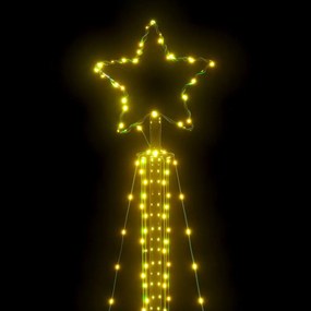 meleg fehér LED karácsonyfa 483 LED 240 cm