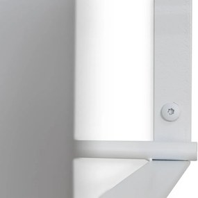 Fehér fém fali fogas polccal Rex – Spinder Design