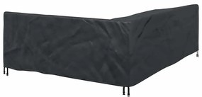 Kültéri bútorhuzat Fekete 250 x 180 x 80 cm 210D Oxford Szövet