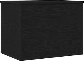 vidaXL Tároló Doboz tárolóval Musta tammi 60 x 42 x 46 cm Faanyag