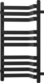 Mexen Loop sarok fürdőszobai radiátor 750 x 375 mm, 413 W, fekete - W129-0750-350-00-70