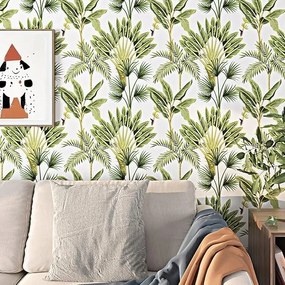 Öntapadós tapéta 44,5×700 cm trópusi pálmalevél