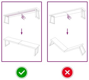 világosbarna kezelt tömör asztallap 180x40x(2-6) cm