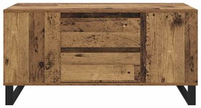 vidaXL Dohányzóasztal Öreg fa 102 x 44,5 x 50 cm Faanyag