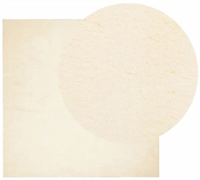 HUARTE krémszínű rövid szálú puha és mosható szőnyeg 200x200 cm