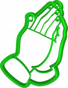 Foremka Lyukasztó Sütemény- és Mézeskalácsvágó Áldozás Ima