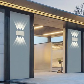 Brilagi - LED kültéri fali lámpa FLAREBOX LED/6W/230V fehér IP65