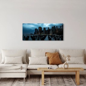Kép - Kilátás a New York-i felhőkarcolókra (120x50 cm)